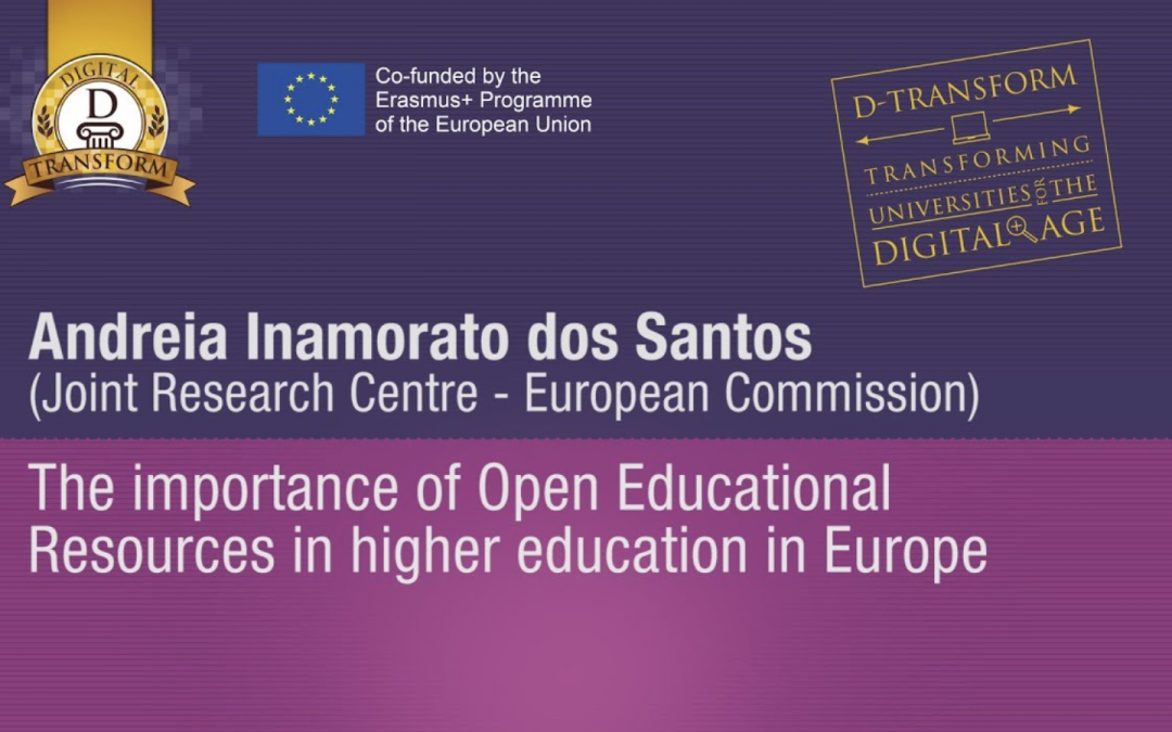 The importance of Open Educational Resources in higher education in Europe